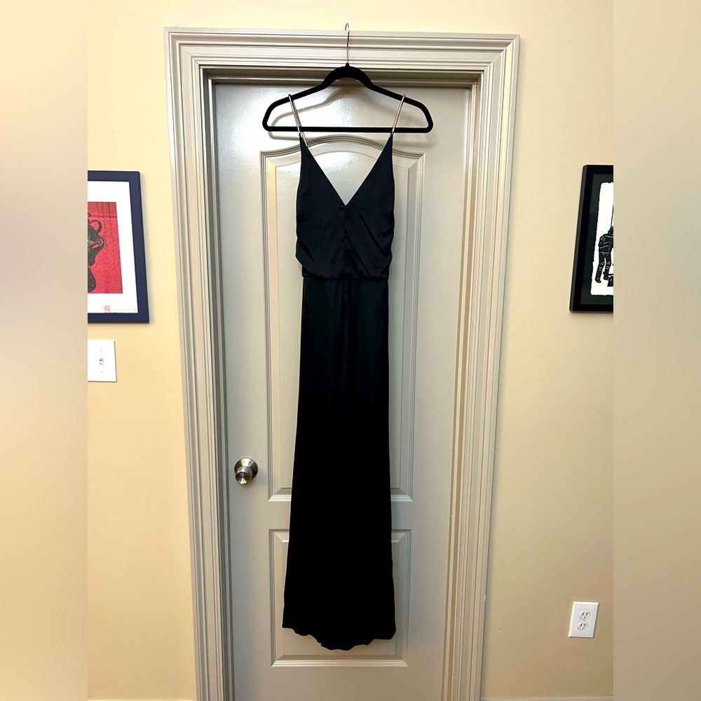 Sleek Slinky Black Dress
